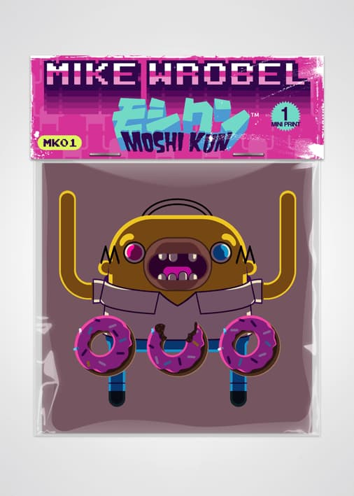 01 Homer Simpson-Moshi Kun Cards-Mike Wrobel Shop-Mike Wrobel Shop