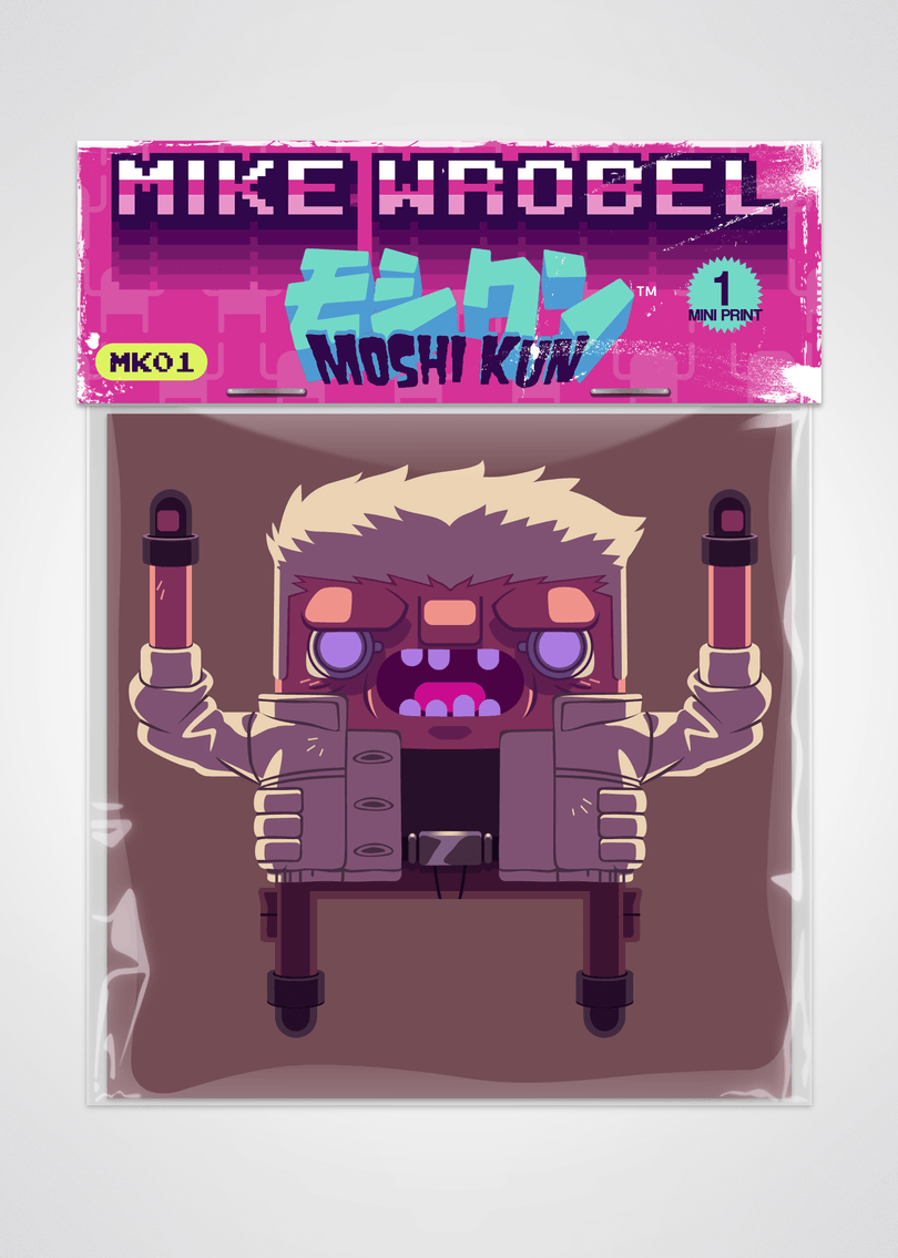 12 Batou Ghost in the Shell Pack-Moshi Kun Cards-Mike Wrobel Shop-Mike Wrobel Shop