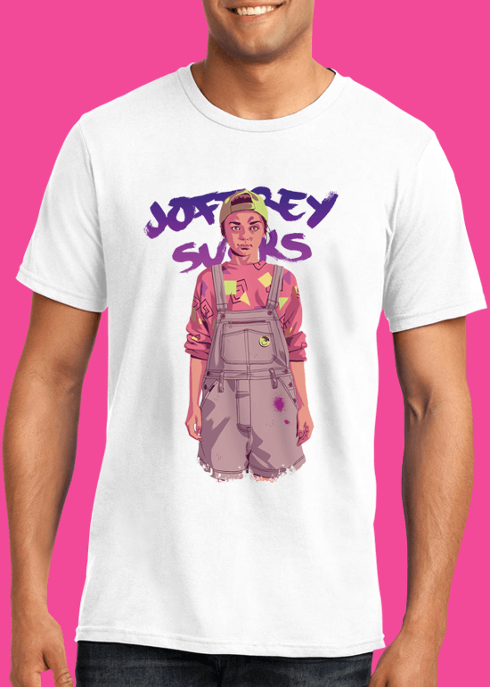 Mike Wrobel Shop 80/90s Thrones A. Strk T Shirt Man White Small Medium Large X-Large 2X-Large