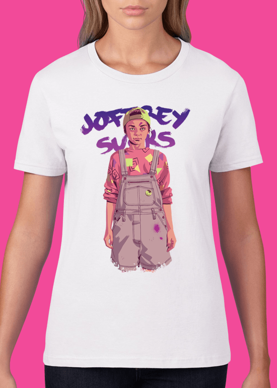 Mike Wrobel Shop 80/90s Thrones A. Strk T Shirt Woman White Small Medium Large X-Large 2X-Large