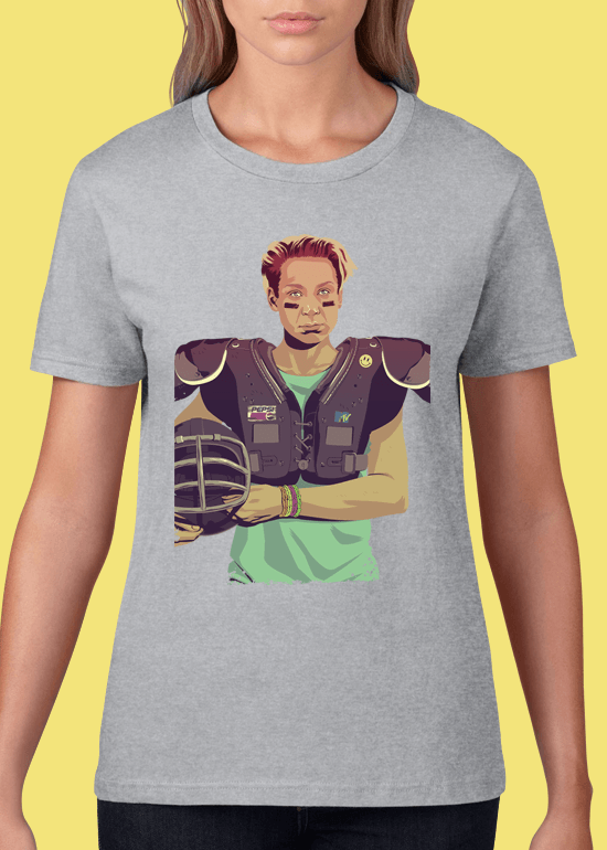 Mike Wrobel Shop 80/90s Thrones Brien T Shirt Woman Heather Grey Small Medium Large X-Large 2X-Large