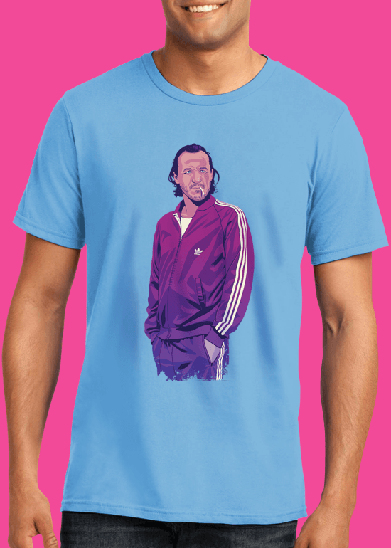 Mike Wrobel Shop 80/90s Thrones Brn T Shirt Man Light Blue Small Medium Large X-Large 2X-Large