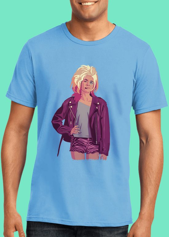 Mike Wrobel Shop 80/90s Thrones Crcei L. T Shirt Man Light Blue Small Medium Large X-Large 2X-Large