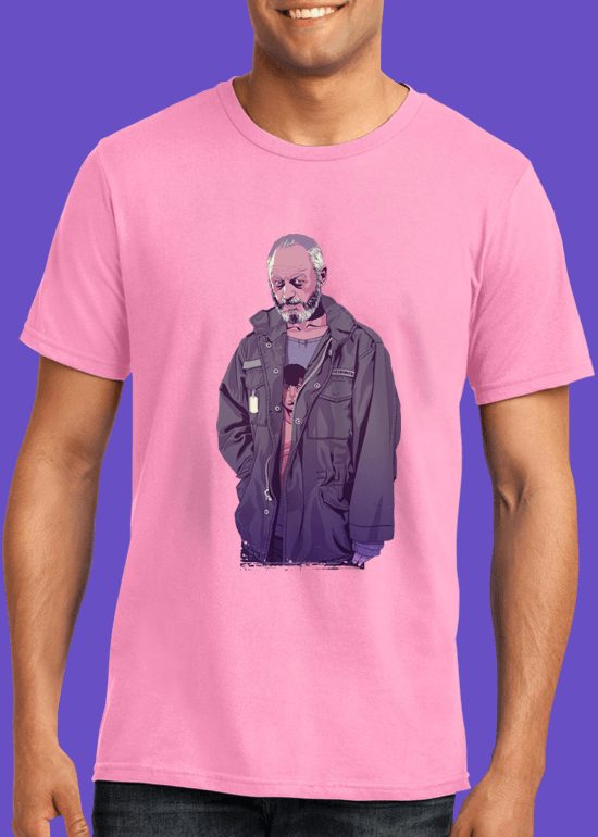 Mike Wrobel Shop 80/90s Thrones D. Sea T Shirt Man Charity Pink Small Medium Large X-Large 2X-Large