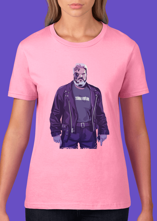Mike Wrobel Shop 80/90s Thrones Hodr T Shirt Woman Charity Pink Small Medium Large X-Large 2X-Large