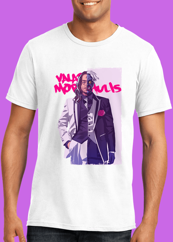 Mike Wrobel Shop 80/90s Thrones Jaqn T Shirt Man White Small Medium Large X-Large 2X-Large