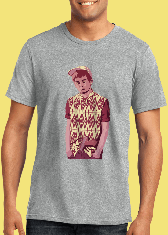 Mike Wrobel Shop 80/90s Thrones Joff B. T Shirt Man Heather Grey Small Medium Large X-Large 2X-Large