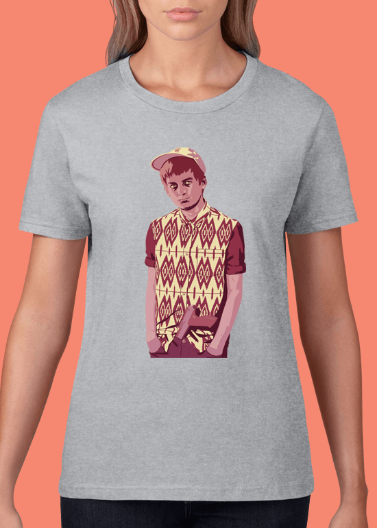 Mike Wrobel Shop 80/90s Thrones Joff B. T Shirt Woman Heather Grey Small Medium Large X-Large 2X-Large