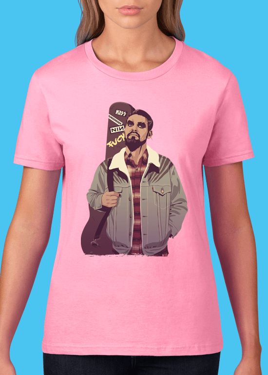 Mike Wrobel Shop 80/90s Thrones K. Drog T Shirt Woman Charity Pink Small Medium Large X-Large 2X-Large