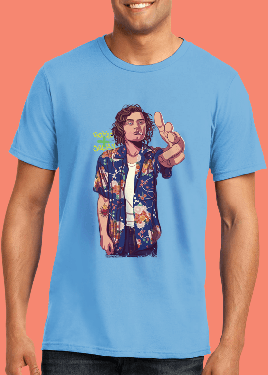 Mike Wrobel Shop 80/90s Thrones Lors Tyrl T Shirt Man Light Blue Small Medium Large X-Large 2X-Large