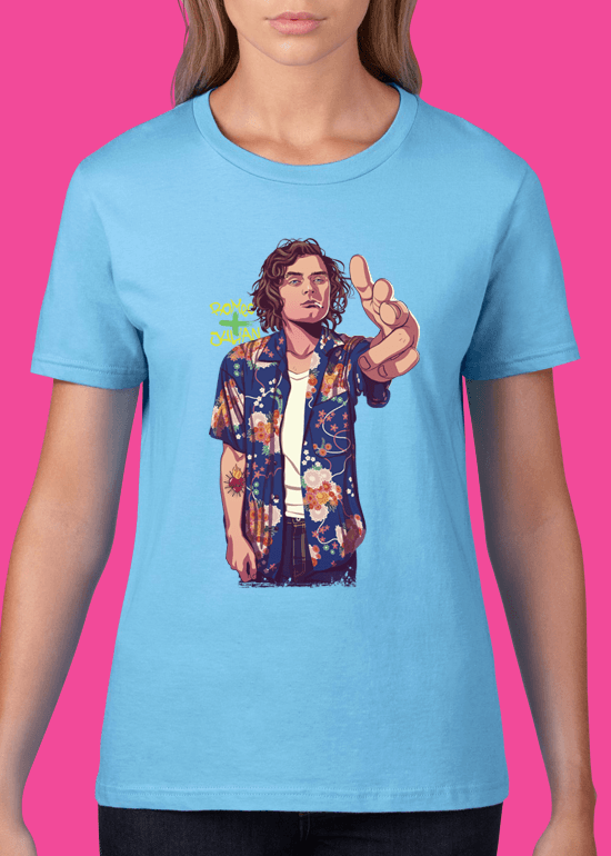 Mike Wrobel Shop 80/90s Thrones Lors Tyrl T Shirt Woman Light Blue Small Medium Large X-Large 2X-Large