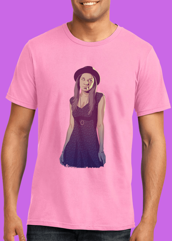 Mike Wrobel Shop 80/90s Thrones Marge Tyrl T Shirt Man Charity Pink Small Medium Large X-Large 2X-Large