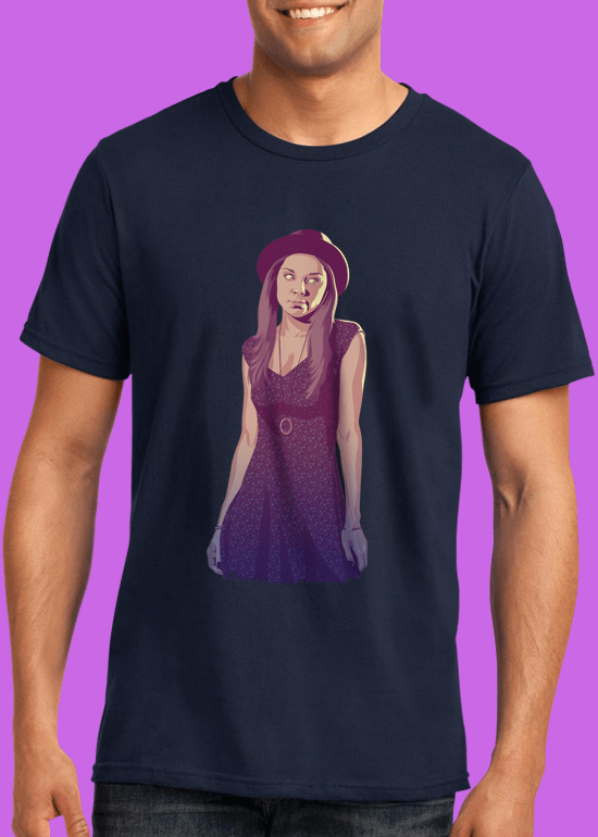 Mike Wrobel Shop 80/90s Thrones Marge Tyrl T Shirt Man Navy Blue Small Medium Large X-Large 2X-Large