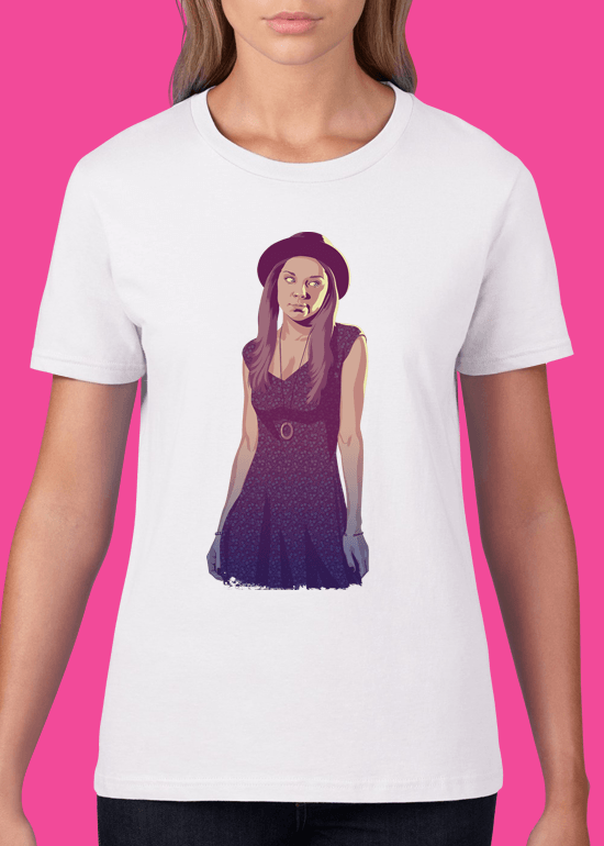Mike Wrobel Shop 80/90s Thrones Marge Tyrl T Shirt Woman White Small Medium Large X-Large 2X-Large