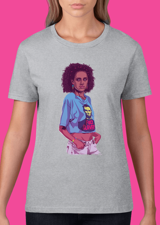 Mike Wrobel Shop 80/90s Thrones Missn T Shirt Woman Heather Grey Small Medium Large X-Large 2X-Large