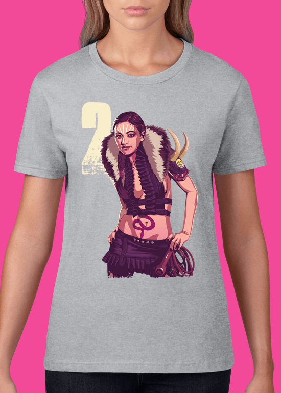 Mike Wrobel Shop 80/90s Thrones N. Sand #2 T Shirt Woman Heather Grey Small Medium Large X-Large 2X-Large