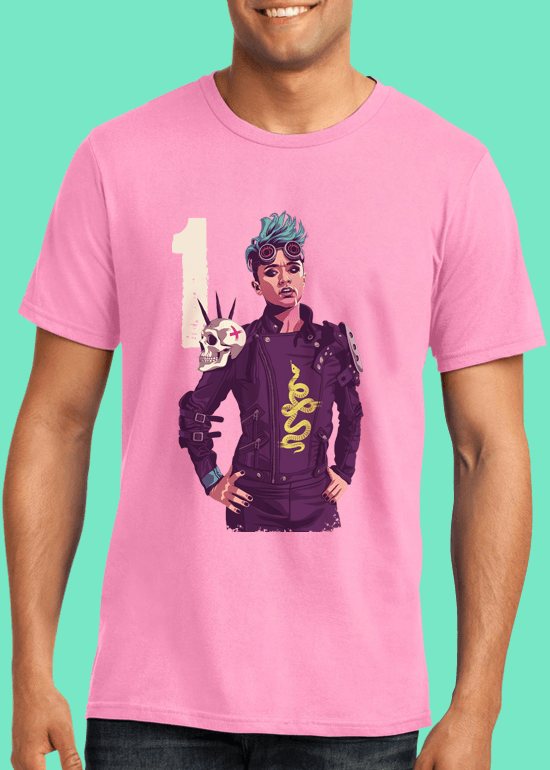 Mike Wrobel Shop 80/90s Thrones O. Sand #1 T Shirt Man Charity Pink Small Medium Large X-Large 2X-Large
