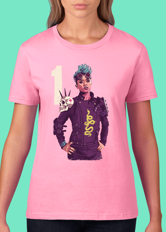 Mike Wrobel Shop 80/90s Thrones O. Sand #1 T Shirt Woman Charity Pink Small Medium Large X-Large 2X-Large