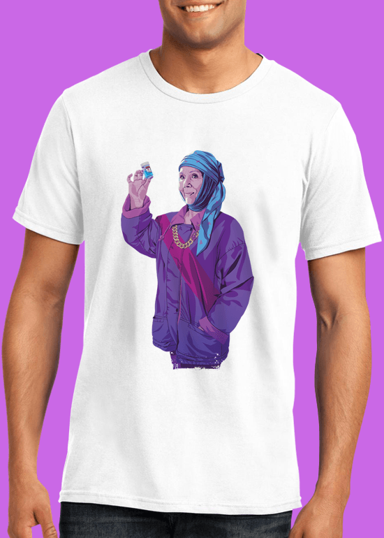 Mike Wrobel Shop 80/90s Thrones O. Tyrl T Shirt Man White Small Medium Large X-Large 2X-Large