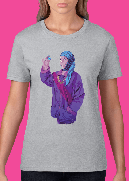 Mike Wrobel Shop 80/90s Thrones O. Tyrl T Shirt Woman Heather Grey Small Medium Large X-Large 2X-Large