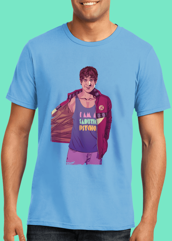 Mike Wrobel Shop 80/90s Thrones Rams B. T Shirt Man Light Blue Small Medium Large X-Large 2X-Large