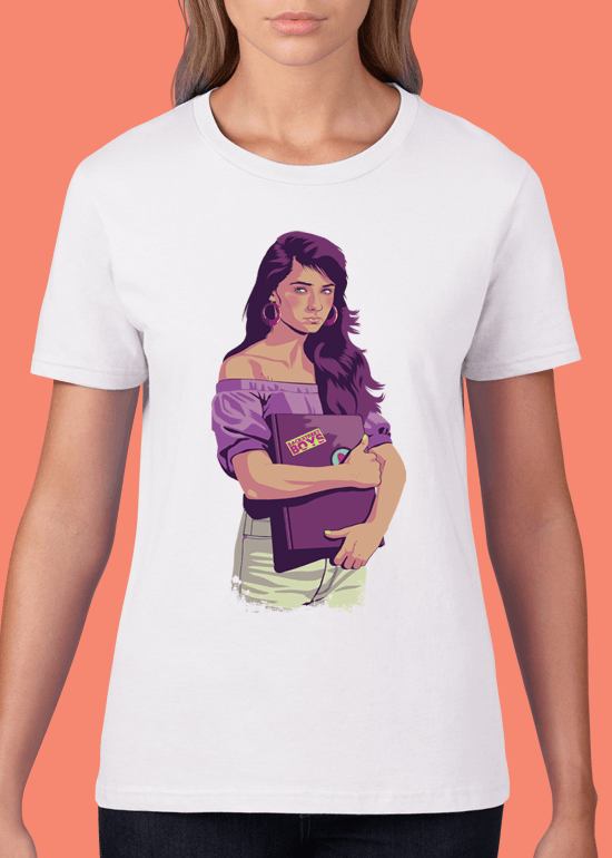 Mike Wrobel Shop 80/90s Thrones Sans Strk T Shirt Woman White Small Medium Large X-Large 2X-Large