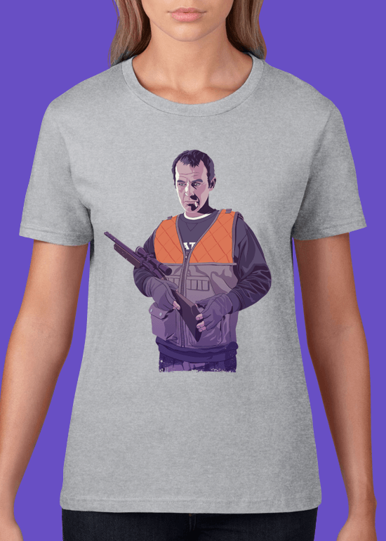 Mike Wrobel Shop 80/90s Thrones Stans B. T Shirt Woman Heather Grey Small Medium Large X-Large 2X-Large