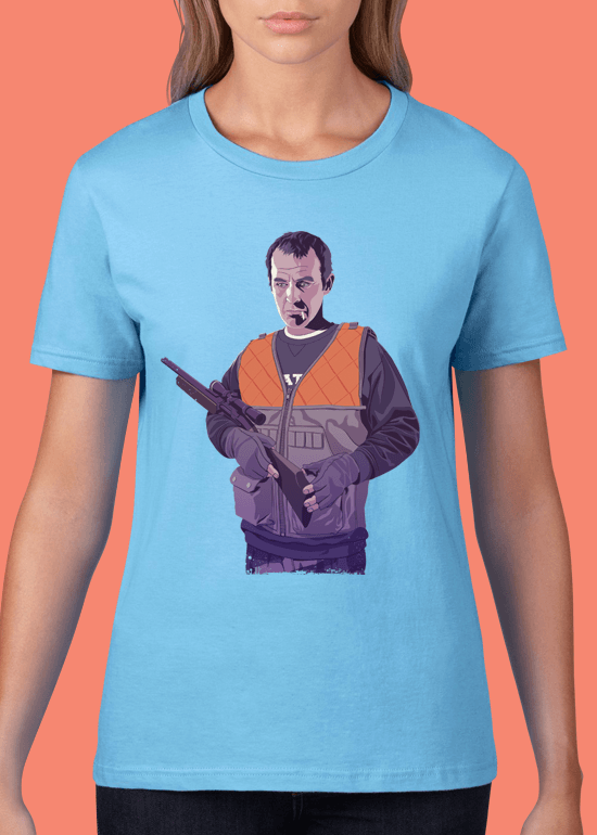 Mike Wrobel Shop 80/90s Thrones Stans B. T Shirt Woman Light Blue Small Medium Large X-Large 2X-Large