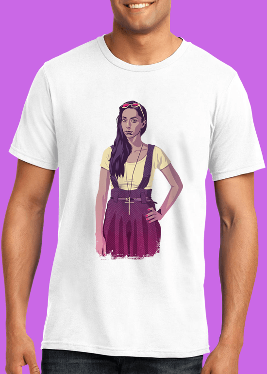 Mike Wrobel Shop 80/90s Thrones T. Strk T Shirt Man White Small Medium Large X-Large 2X-Large