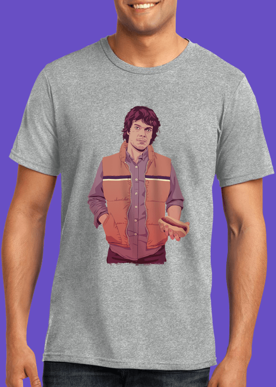 Mike Wrobel Shop 80/90s Thrones Theon G. T Shirt Man Heather Grey Small Medium Large X-Large 2X-Large