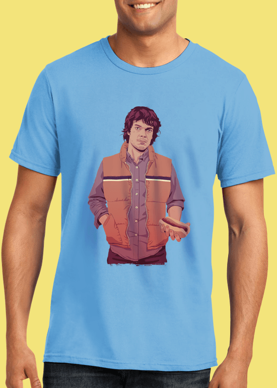 Mike Wrobel Shop 80/90s Thrones Theon G. T Shirt Man Light Blue Small Medium Large X-Large 2X-Large