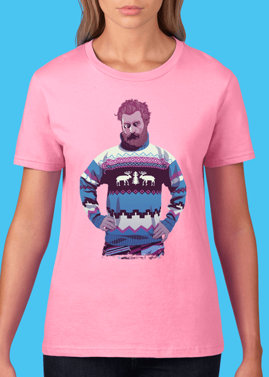 Mike Wrobel Shop 80/90s Thrones Trmd T Shirt Woman Charity Pink Small Medium Large X-Large 2X-Large