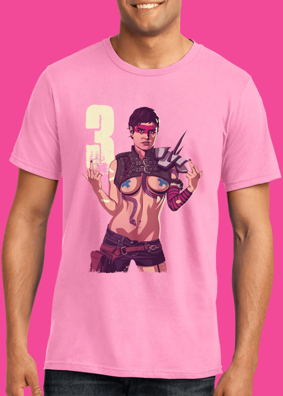 Mike Wrobel Shop 80/90s Thrones Tyn S. #3 T Shirt Man Charity Pink Small Medium Large X-Large 2X-Large