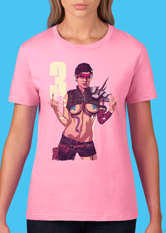 Mike Wrobel Shop 80/90s Thrones Tyn S. #3 T Shirt Woman Charity Pink Small Medium Large X-Large 2X-Large