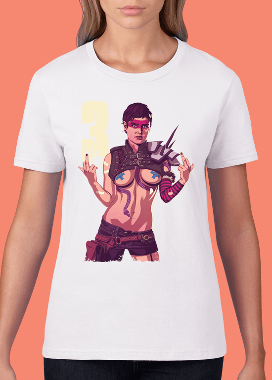 Mike Wrobel Shop 80/90s Thrones Tyn S. #3 T Shirt Woman White Small Medium Large X-Large 2X-Large