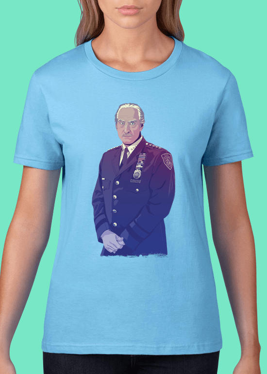 Mike Wrobel Shop 80/90s Thrones Tywn L. T Shirt Woman Light Blue Small Medium Large X-Large 2X-Large