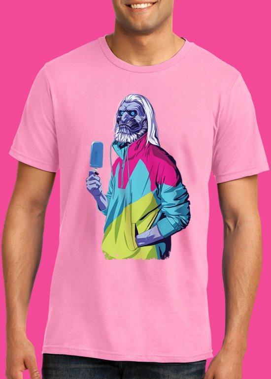 Mike Wrobel Shop 80/90s Thrones W WALKER T Shirt Man Charity Pink Small Medium Large X-Large 2X-Large