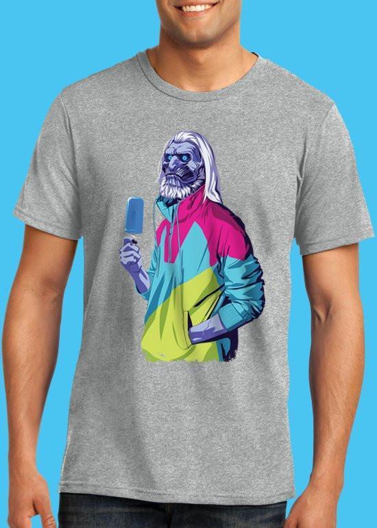 Mike Wrobel Shop 80/90s Thrones W WALKER T Shirt Man Heather Grey Small Medium Large X-Large 2X-Large