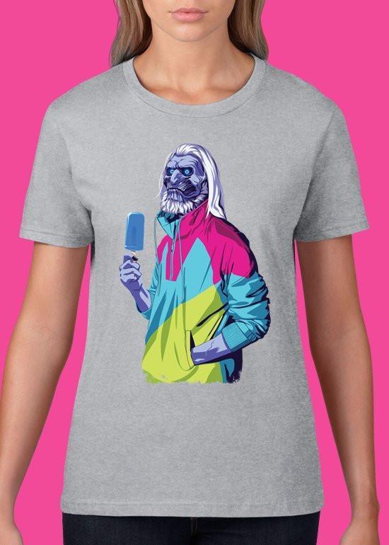 Mike Wrobel Shop 80/90s Thrones W WALKER T Shirt Woman Heather Grey Small Medium Large X-Large 2X-Large