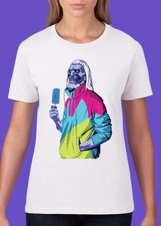Mike Wrobel Shop 80/90s Thrones W WALKER T Shirt Woman White Small Medium Large X-Large 2X-Large