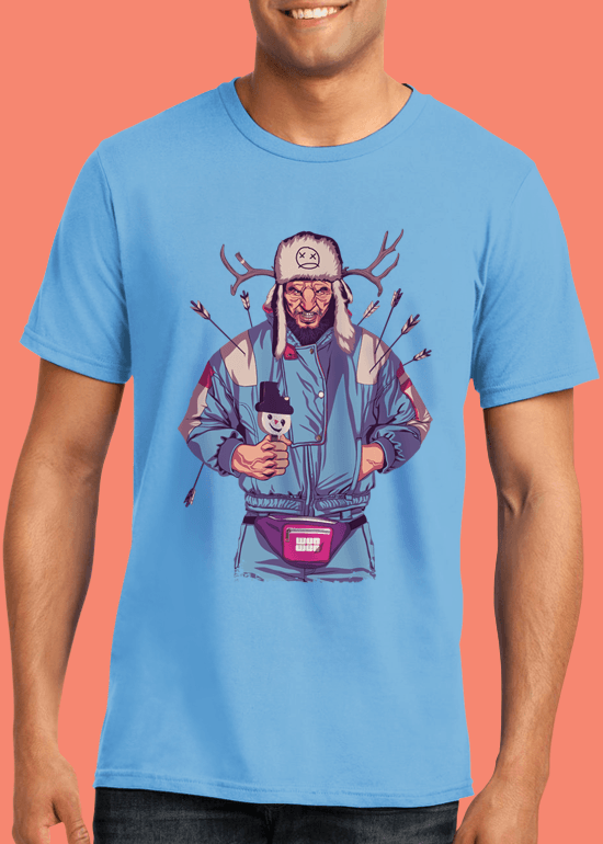 Mike Wrobel Shop 80/90s Thrones Wun Wun T Shirt Man Light Blue Small Medium Large X-Large 2X-Large
