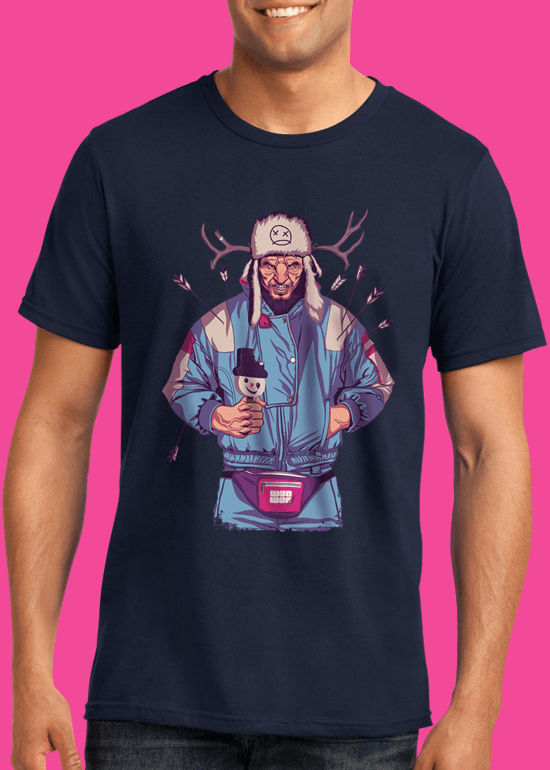 Mike Wrobel Shop 80/90s Thrones Wun Wun T Shirt Man Navy Blue Small Medium Large X-Large 2X-Large