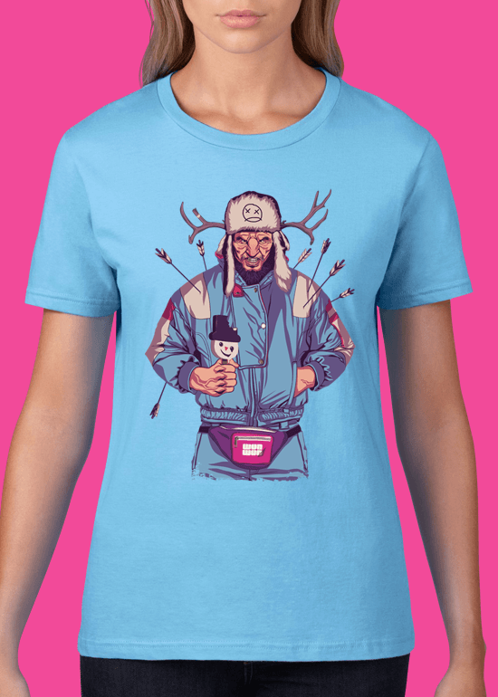 Mike Wrobel Shop 80/90s Thrones Wun Wun T Shirt Woman Light Blue Small Medium Large X-Large 2X-Large