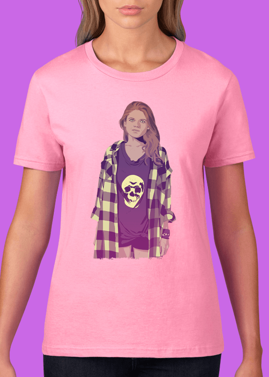 Mike Wrobel Shop 80/90s Thrones Ygrt T Shirt Woman Charity Pink Small Medium Large X-Large 2X-Large
