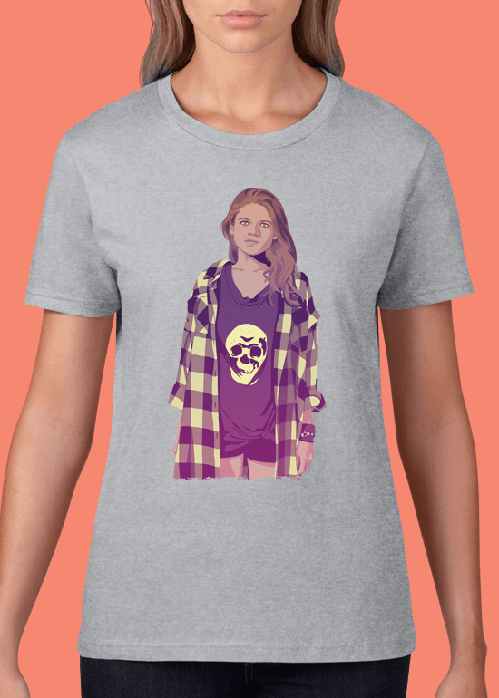 Mike Wrobel Shop 80/90s Thrones Ygrt T Shirt Woman Heather Grey Small Medium Large X-Large 2X-Large