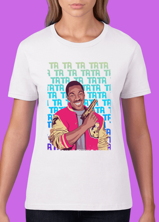 Mike Wrobel Shop Beverly Hills Cop T Shirt Woman White Small Medium Large X-Large 2X-Large
