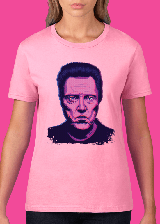 Mike Wrobel Shop Christopher Walken T Shirt Woman Charity Pink Small Medium Large X-Large 2X-Large