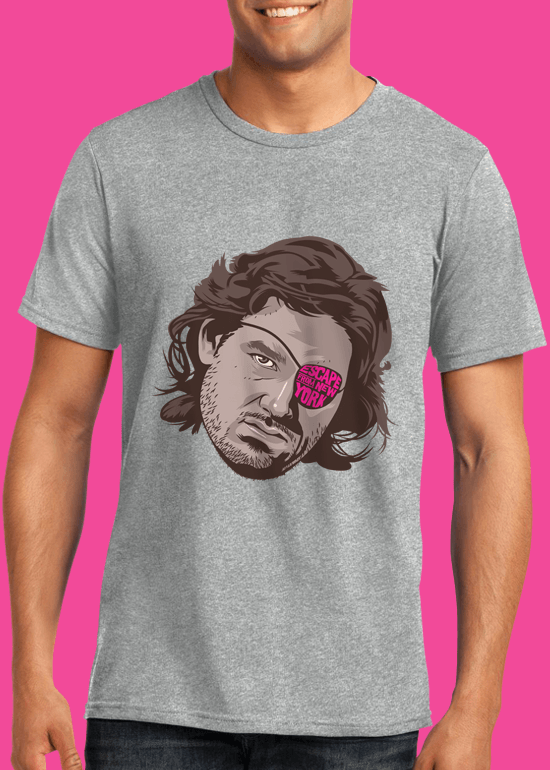 Mike Wrobel Shop Escape From New York T Shirt Man Heather Grey Small Medium Large X-Large 2X-Large