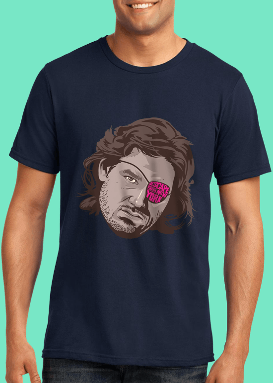 Mike Wrobel Shop Escape From New York T Shirt Man Navy Blue Small Medium Large X-Large 2X-Large