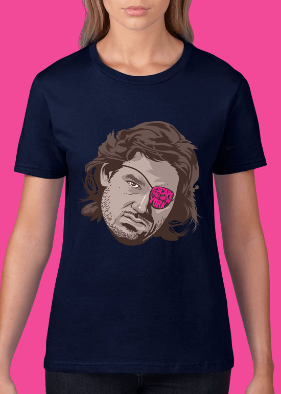 Mike Wrobel Shop Escape From New York T Shirt Woman Navy Blue Small Medium Large X-Large 2X-Large